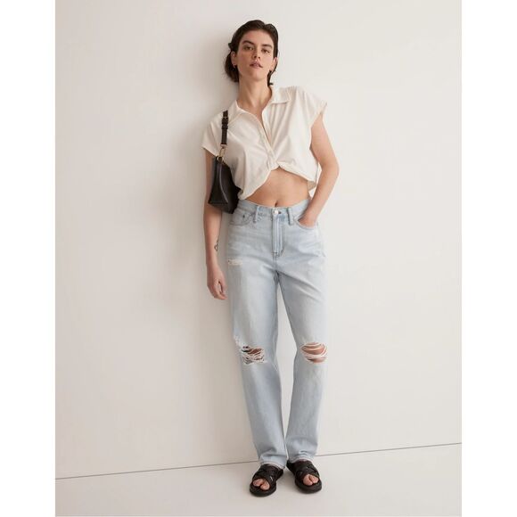 Madewell The Slouchy Boyjean in Wrightlane Wash Size 28 - Picture 1 of 11